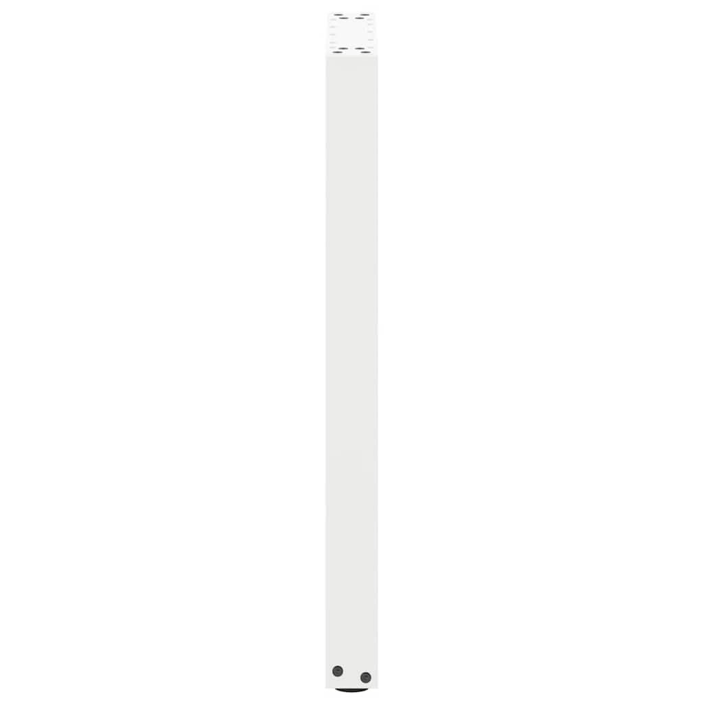 2 db fehér, U alakú acél konzolasztal láb 38x(72-73) cm