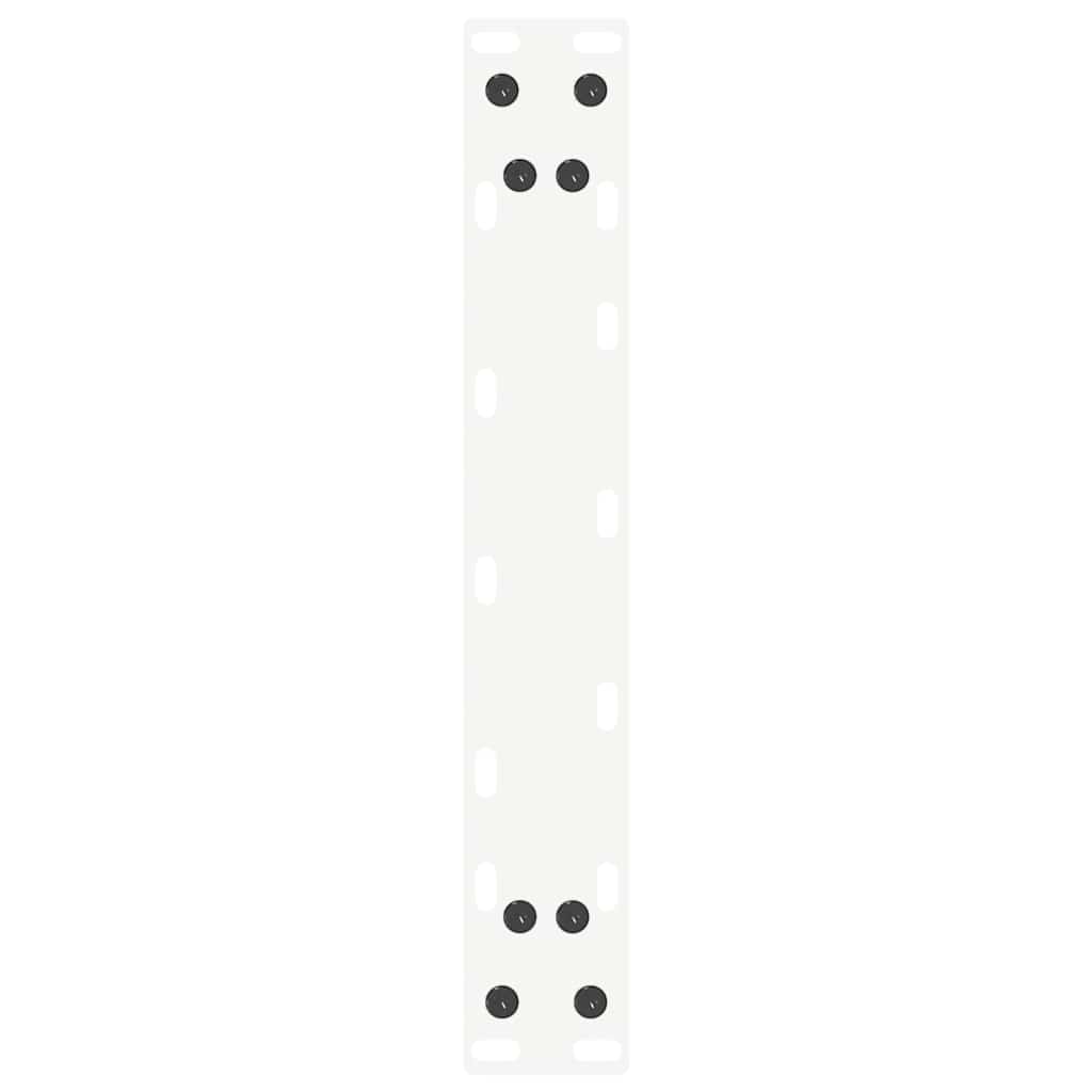 2 db fehér, U alakú acél konzolasztal láb 38x(72-73) cm
