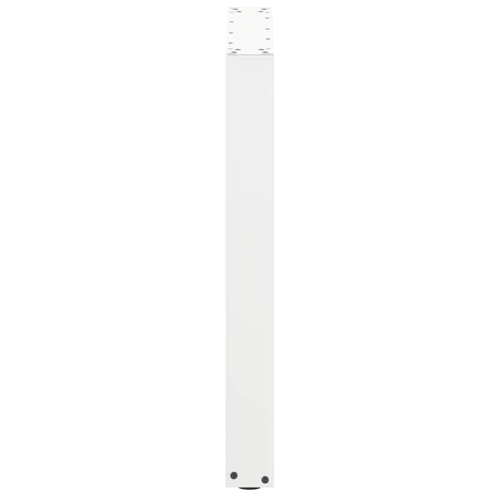 2 db U alakú étkezőasztal láb fehér 60 x (72-73) cm acél étkezőasztal láb