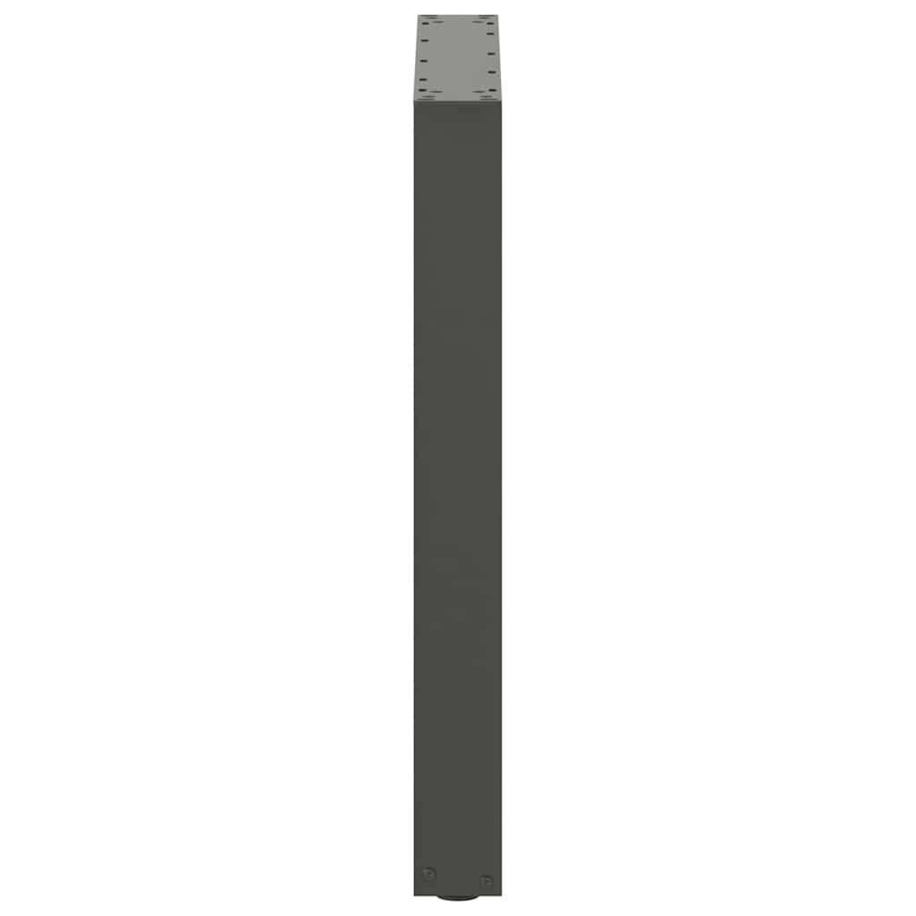 2 db antracitszürke, U alakú étkezőasztal láb 60 x (72-73) cm acél