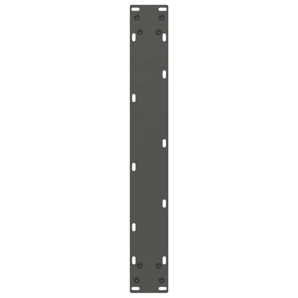 2 db antracitszürke, U alakú étkezőasztal láb 60 x (72-73) cm acél