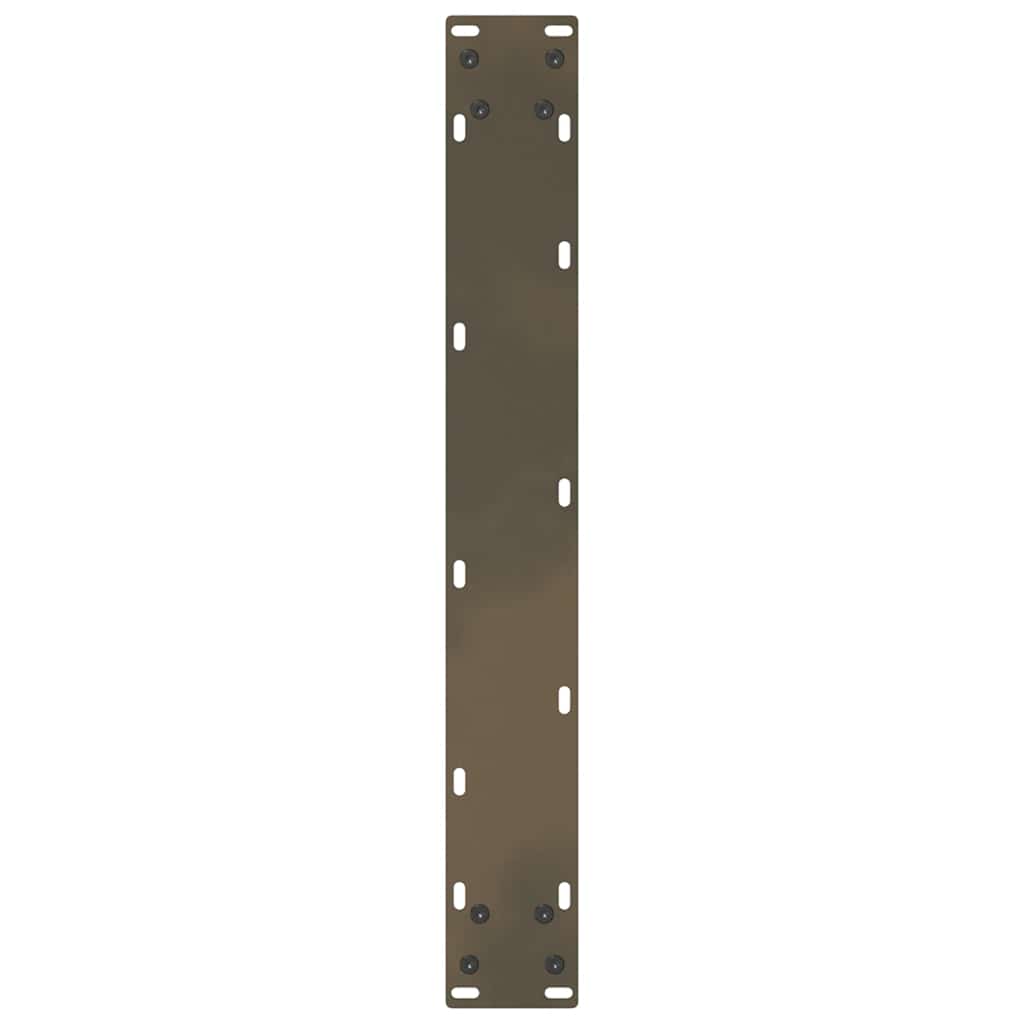 2 db U alakú étkezőasztal láb natúr acélból 60 x (72-73) cm