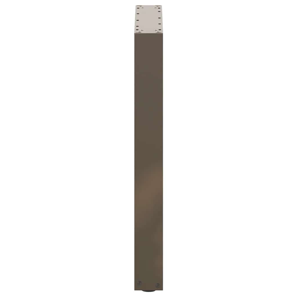 2 db U alakú étkezőasztal láb natúr acélból 70 x (72-73) cm