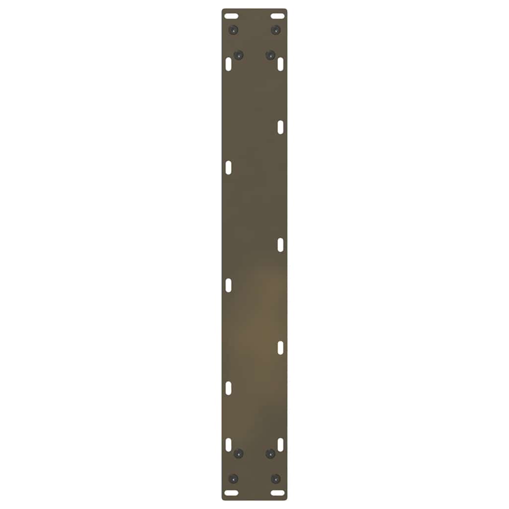 2 db U alakú étkezőasztal láb natúr acélból 70 x (72-73) cm