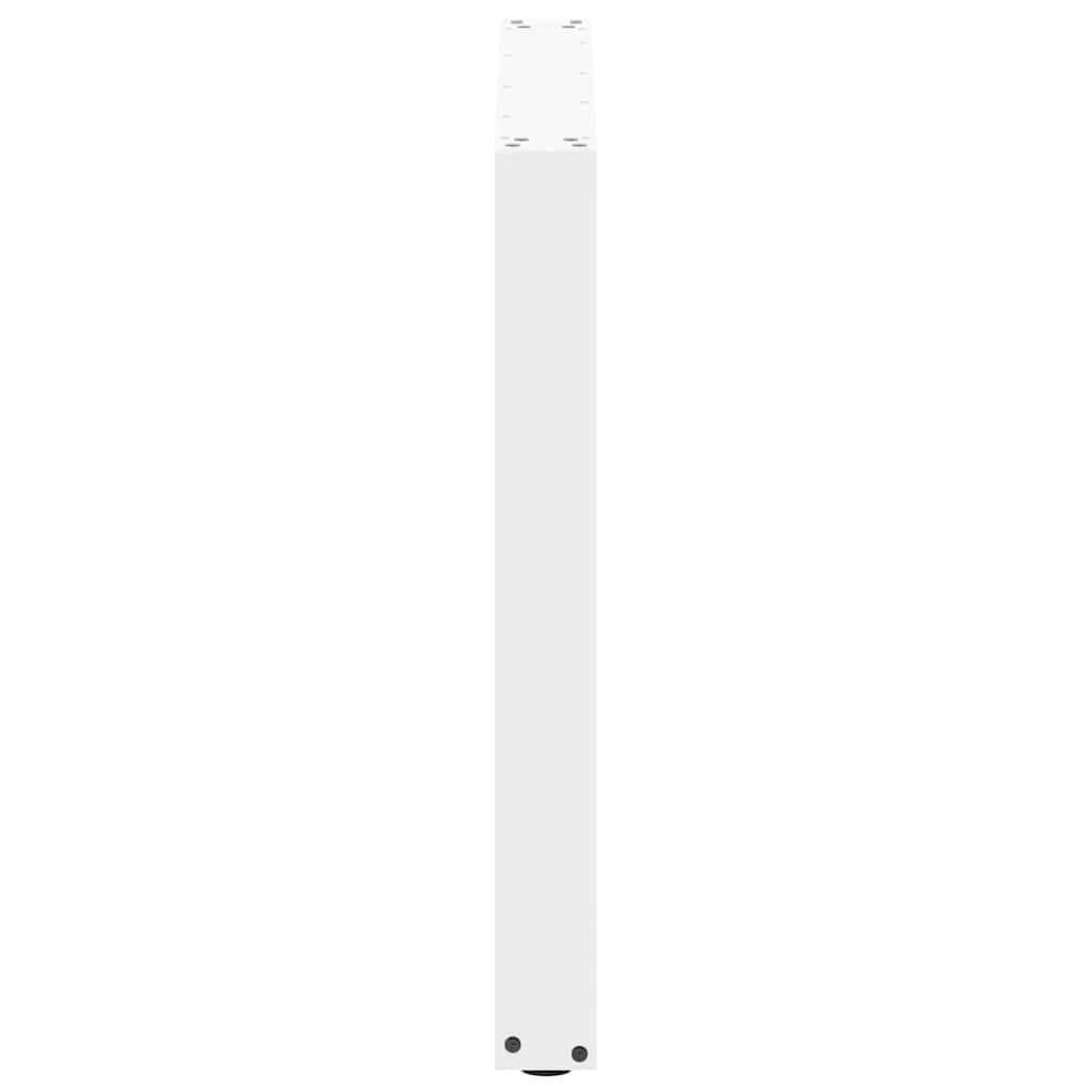 2 db U alakú étkezőasztal láb fehér 80 x (72-73) cm acél étkezőasztal láb