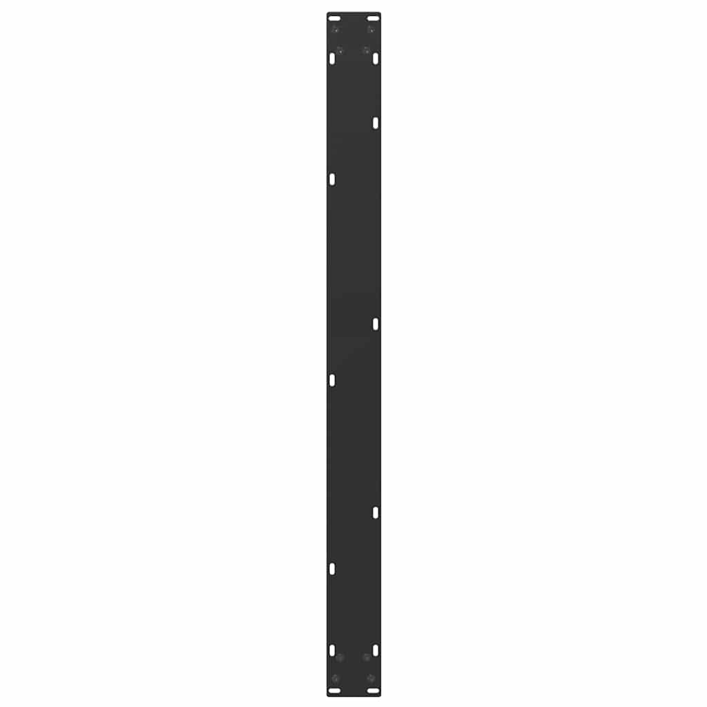 2 db U alakú étkezőasztal láb fekete 100 x (72-73) cm acél étkezőasztalhoz