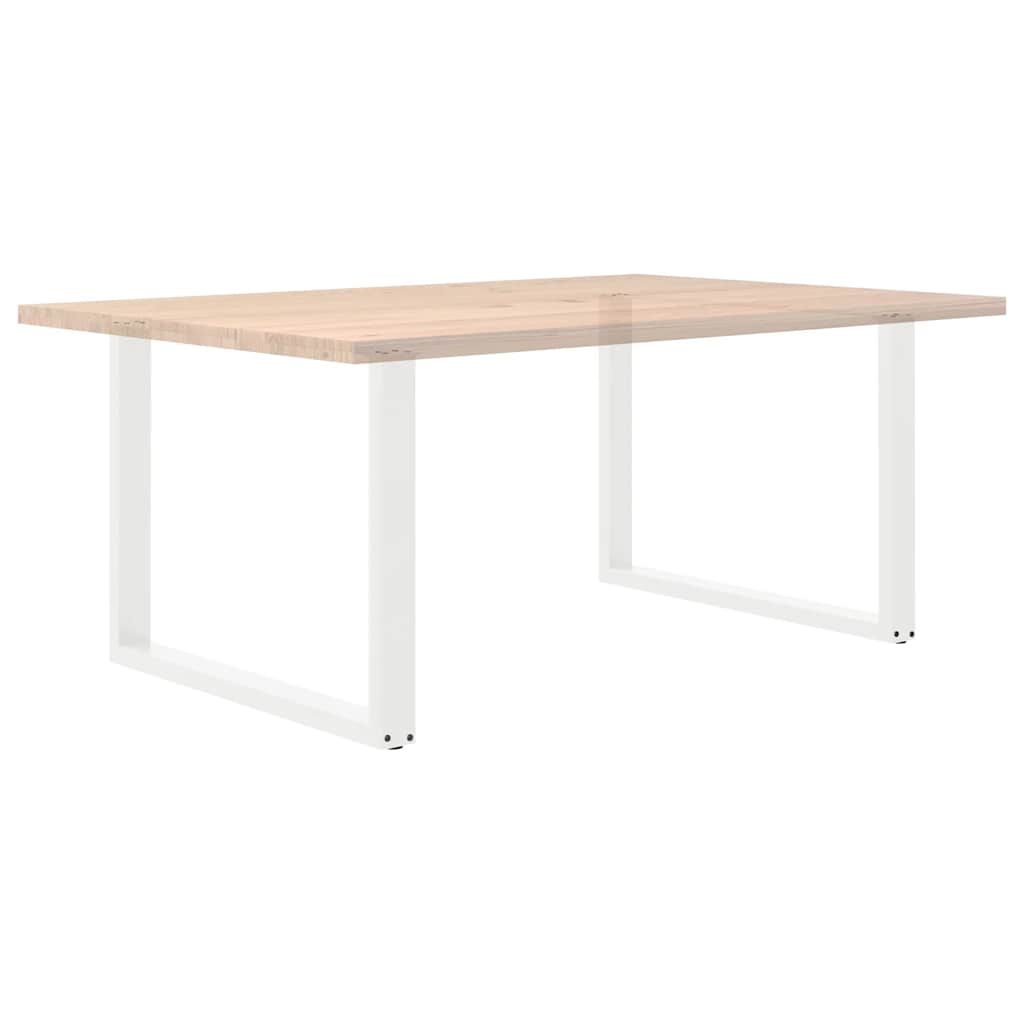 2 db U alakú étkezőasztal láb fehér 100 x (72-73) cm acél étkezőasztal láb