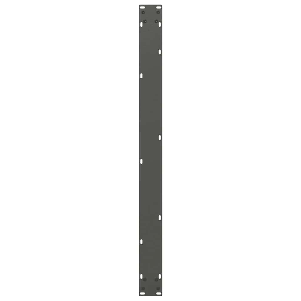 2 db antracitszürke, U alakú étkezőasztal láb 100 x (72-73) cm acél