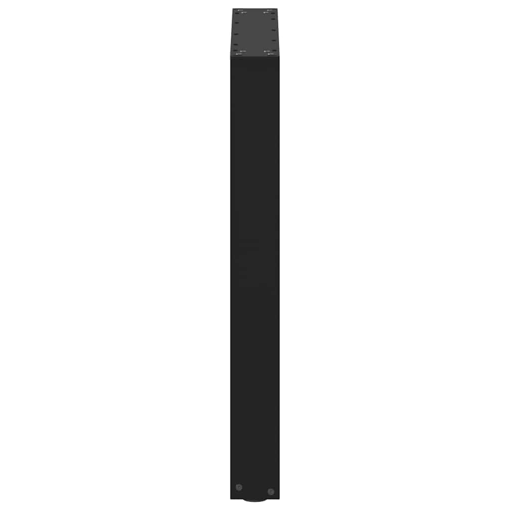 3 db U alakú étkezőasztal láb fekete, 70 x (72-73) cm acél