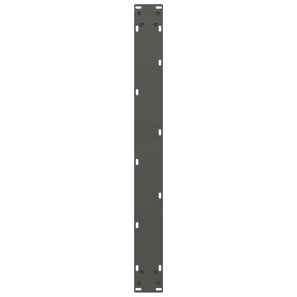 3 db antracitszürke, U alakú acél étkezőasztalláb 90 x (72-73) cm