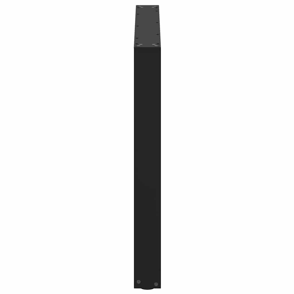 3 db U alakú étkezőasztal láb fekete 100 x (72-73) cm acél étkezőasztalhoz