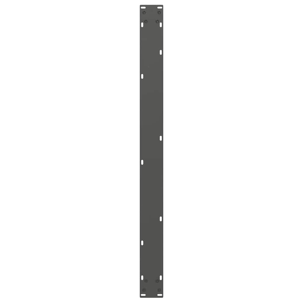 3 db antracitszürke, U alakú étkezőasztal láb 100 x (72-73) cm acél