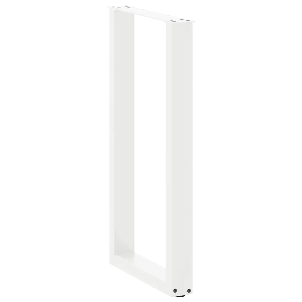 2 db U alakú bárasztalláb, fehér, 40 x (90-91) cm, acél