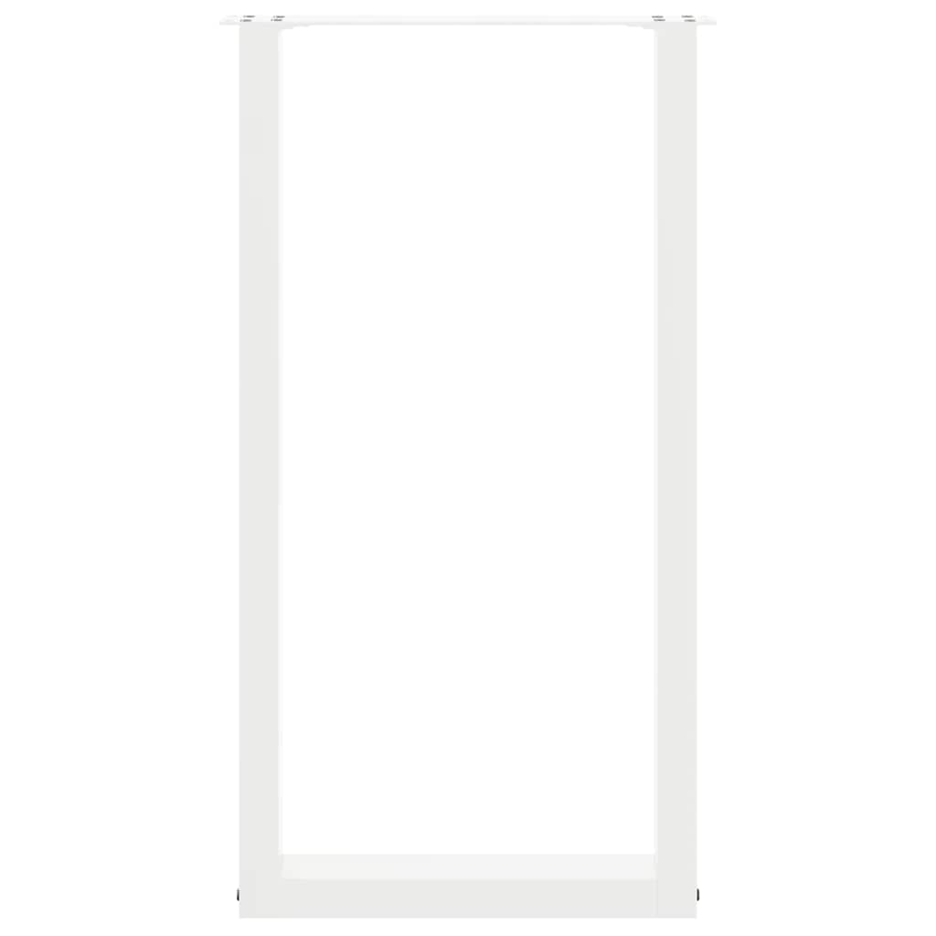 2 db U alakú bárasztalláb, fehér, 40 x (90-91) cm, acél