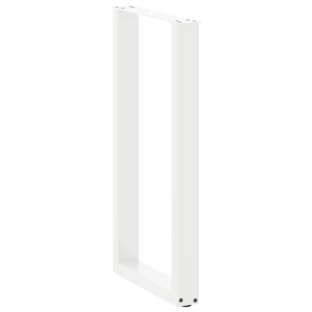 2 db U alakú bárasztalláb fehér 50x(90-91) cm acél