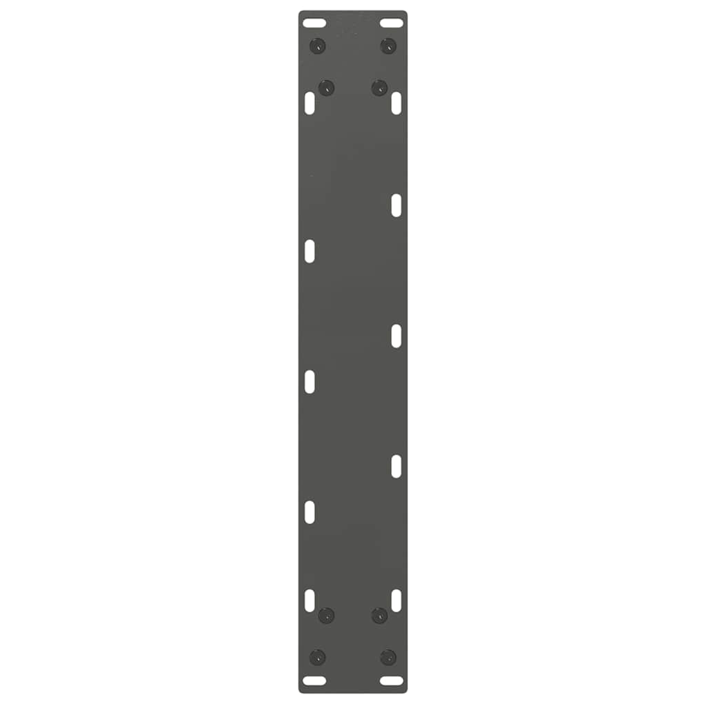 2 db antracitszürke, U-alakú acél bárasztalláb 50x(90-91) cm