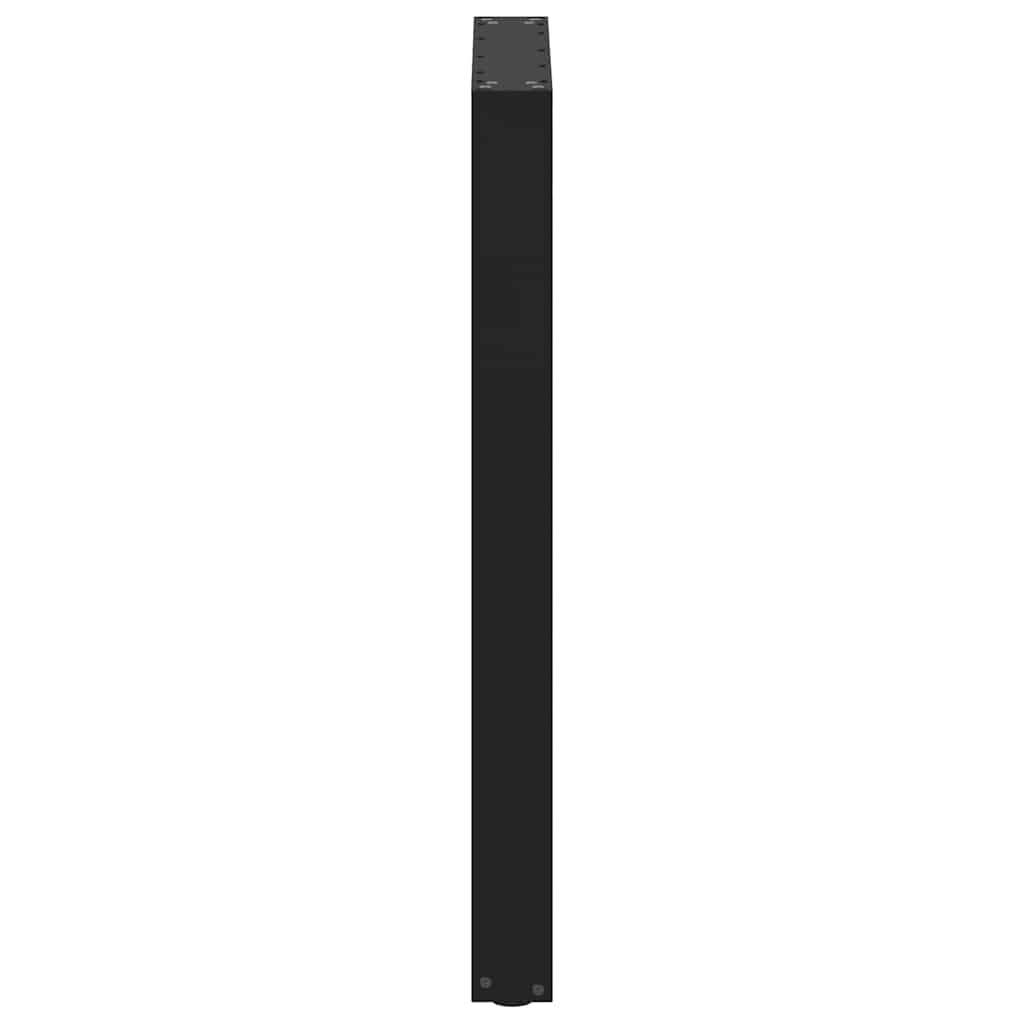 2 db U alakú bárasztalláb, fekete, 60 x (90-91) cm, acél