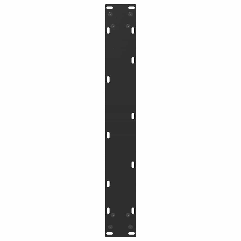 2 db U alakú bárasztalláb, fekete, 60 x (90-91) cm, acél