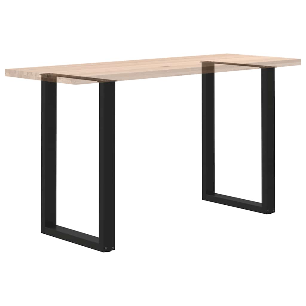 2 db U alakú bárasztalláb, fekete, 60 x (90-91) cm, acél