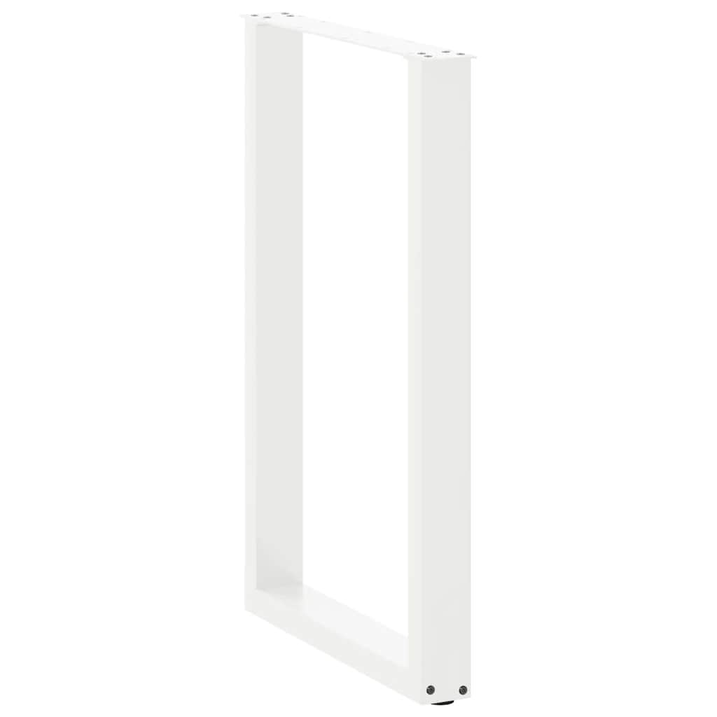 2 db U alakú bárasztalláb fehér 60x(90-91) cm acél