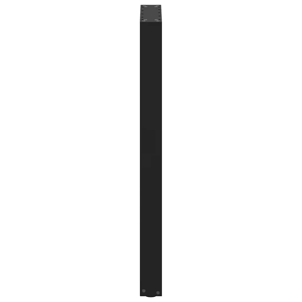 2 db U alakú bárasztalláb, fekete, 40 x (100-101) cm, acél