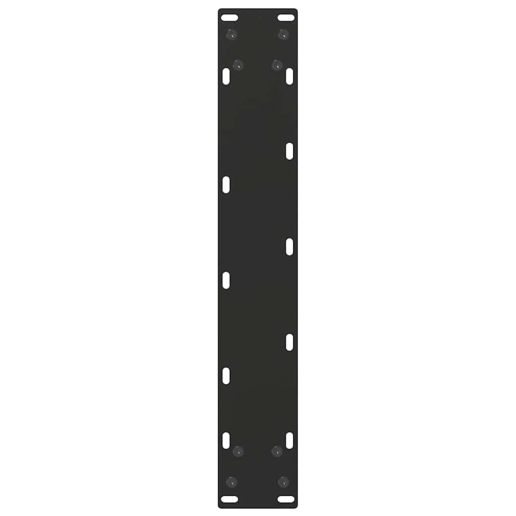 2 db U alakú bárasztalláb, fekete, 40 x (100-101) cm, acél
