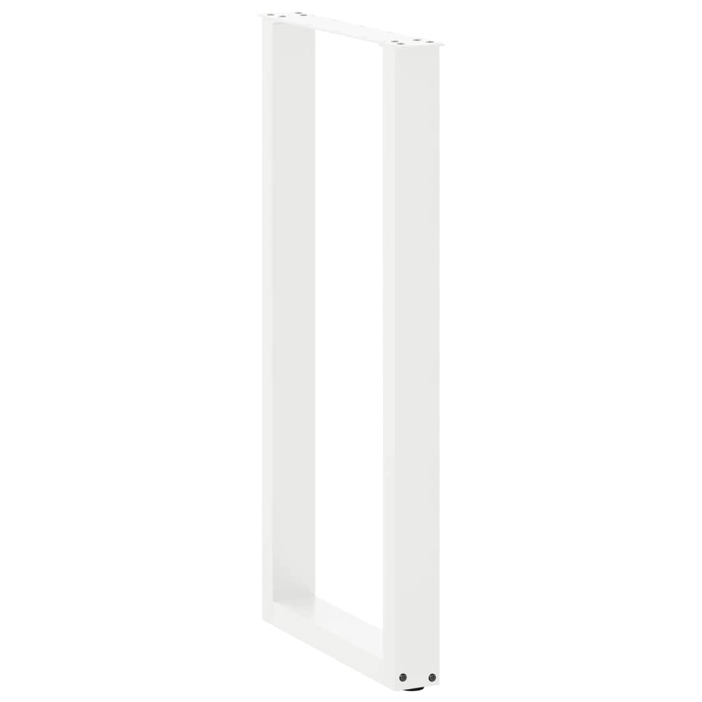 2 db U alakú bárasztalláb, fehér, 40 x (100-101) cm, acél