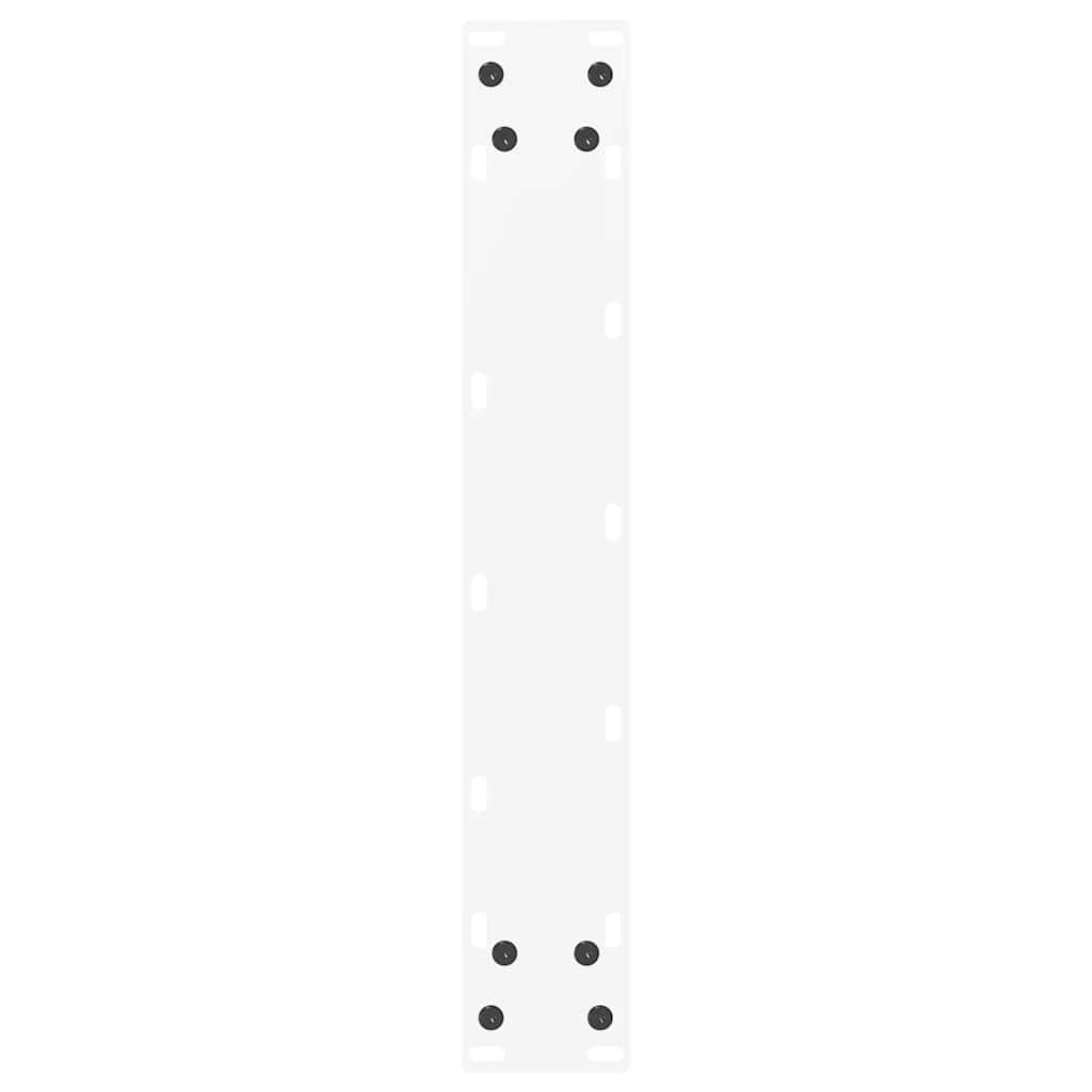 2 db U alakú bárasztalláb, fehér, 40 x (100-101) cm, acél