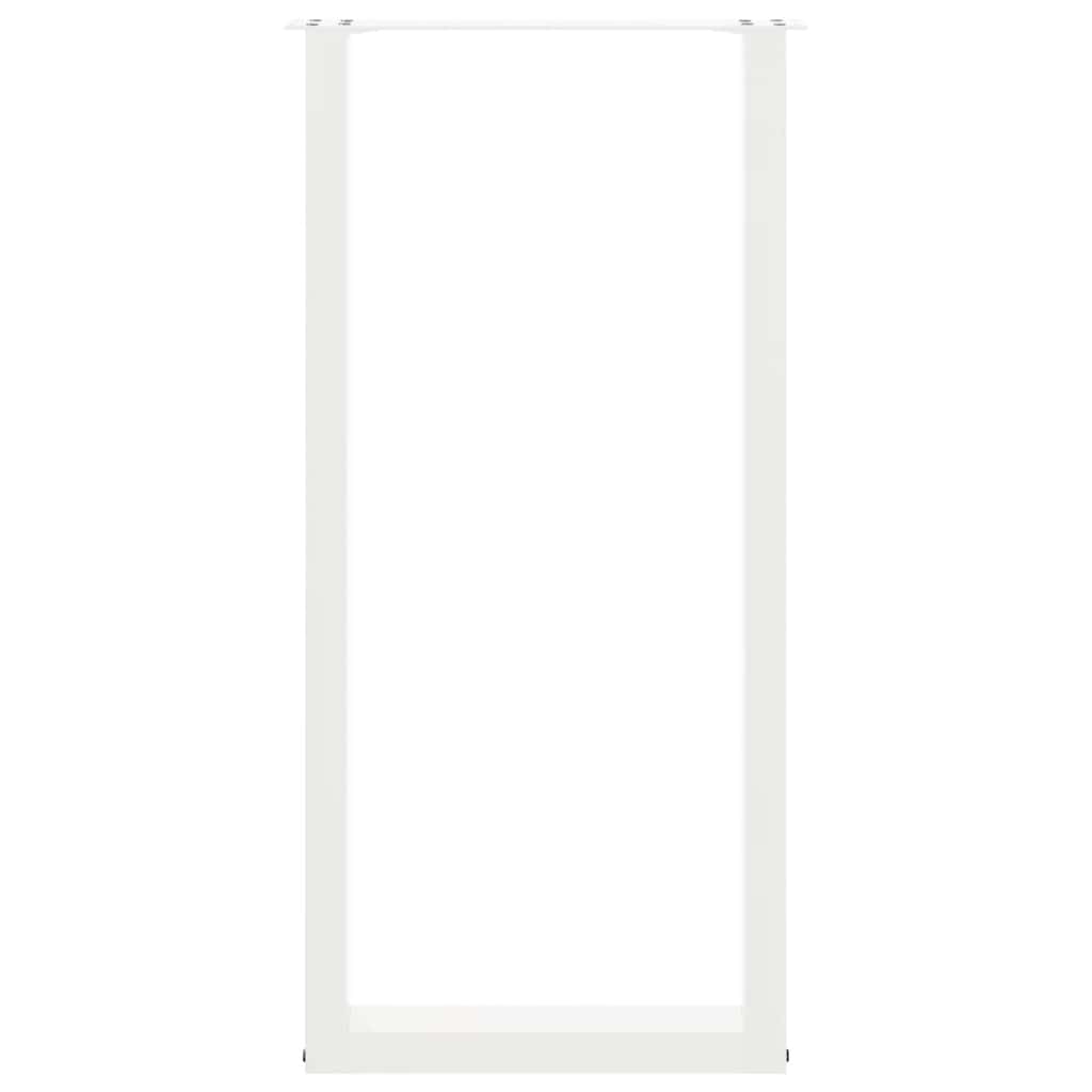 2 db U alakú bárasztalláb fehér 50x(100-101) cm acél