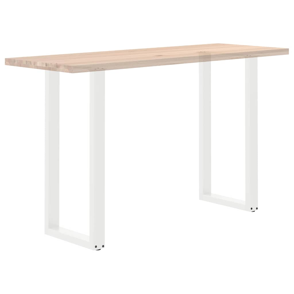 2 db U alakú bárasztalláb fehér 50x(100-101) cm acél