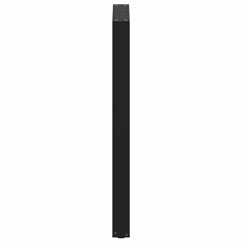 2 db U alakú bárasztalláb, fekete, 60 x (100-101) cm, acél