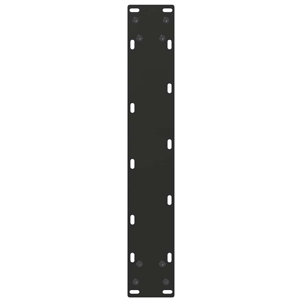 2 db U alakú bárasztalláb, fekete, 40 x (110-111) cm, acél