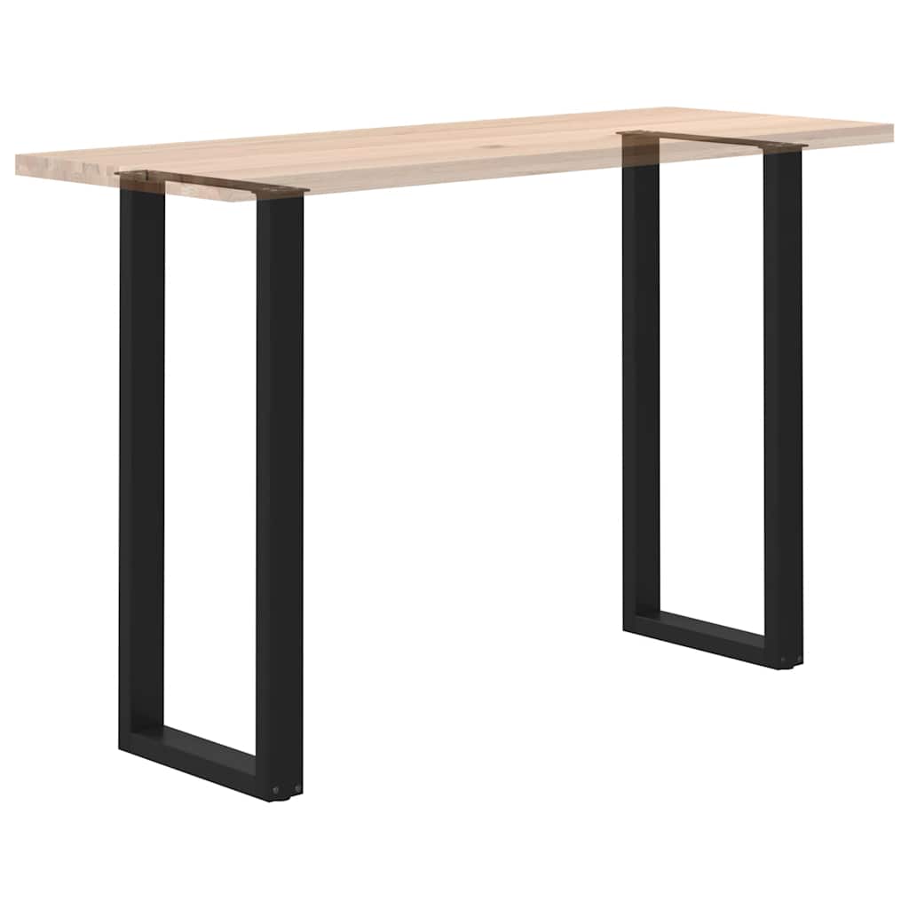 2 db U alakú bárasztalláb, fekete, 40 x (110-111) cm, acél