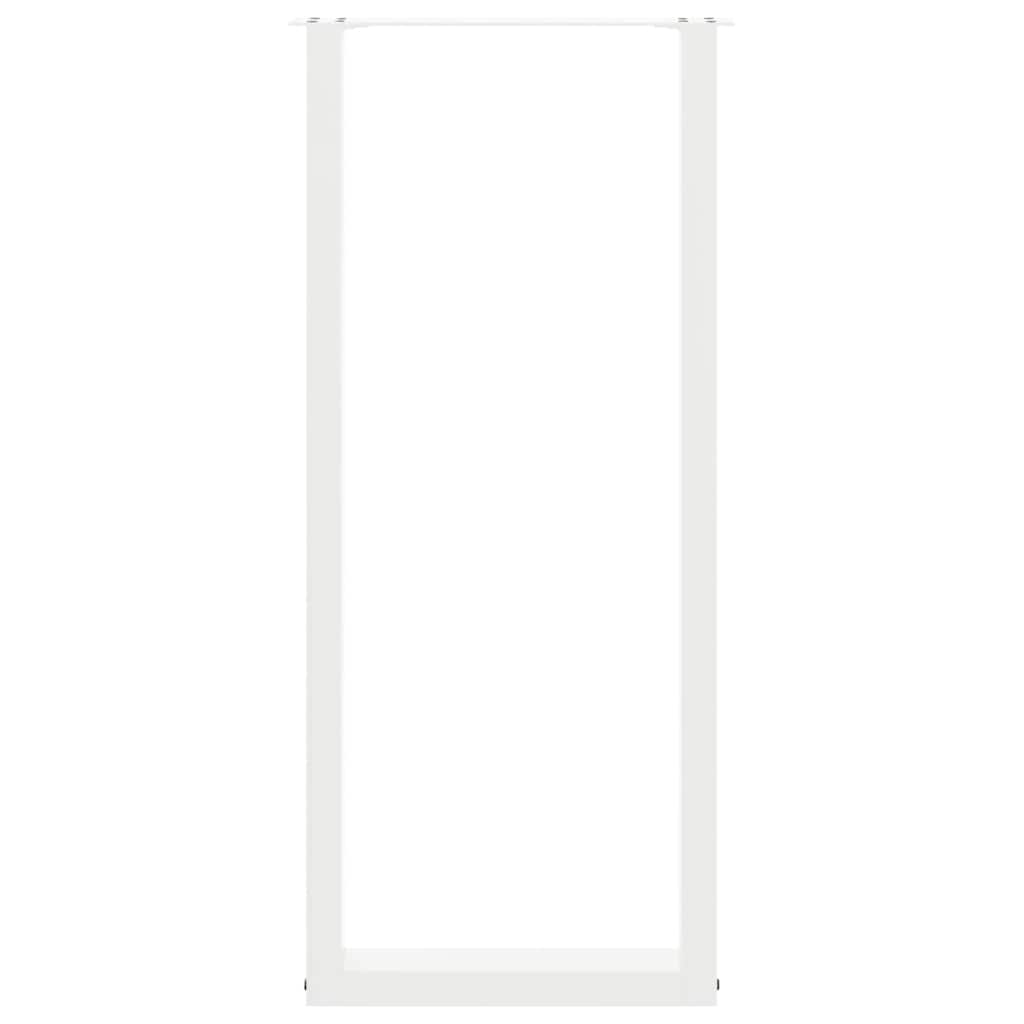 2 db U alakú bárasztalláb, fehér, 40 x (110-111) cm, acél