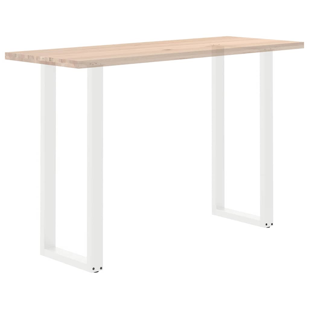 2 db fehér U alakú bárasztalláb 50 x (110-111) cm acél