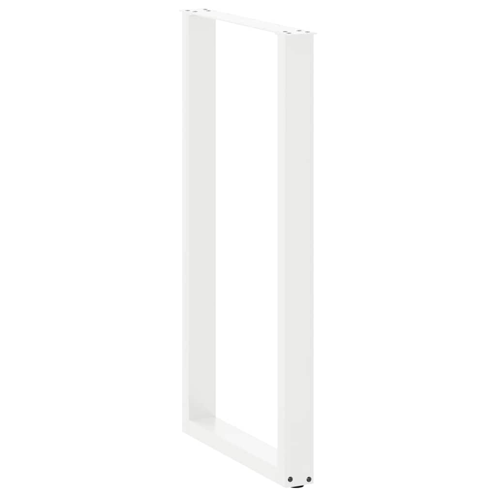 2 db U alakú bárasztalláb, fehér, 60 x (110-111) cm, acél