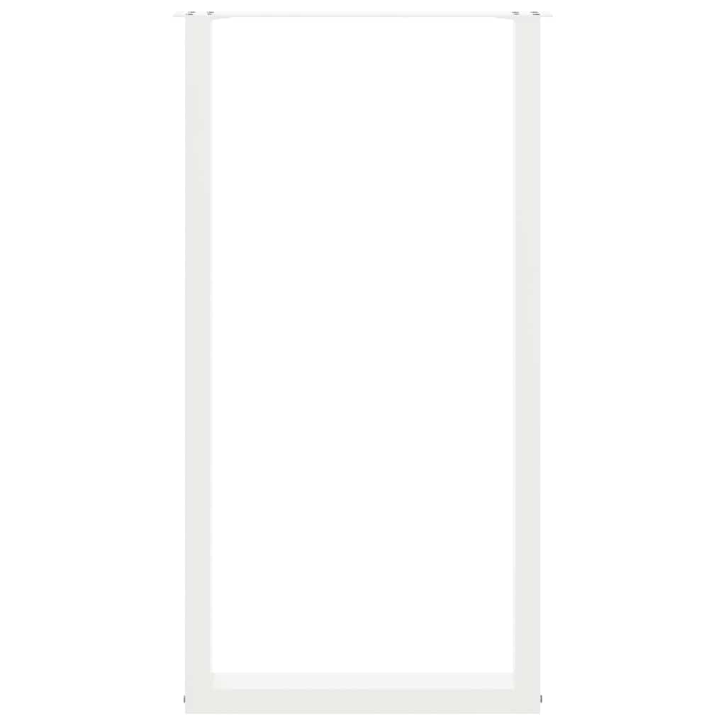 2 db U alakú bárasztalláb, fehér, 60 x (110-111) cm, acél