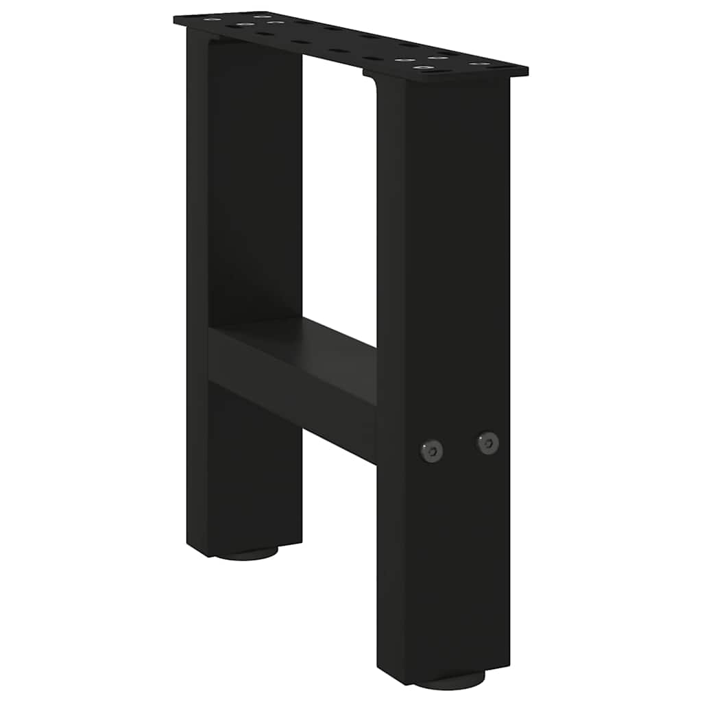 2 db fekete acél dohányzóasztal láb 30 x (30-31) cm