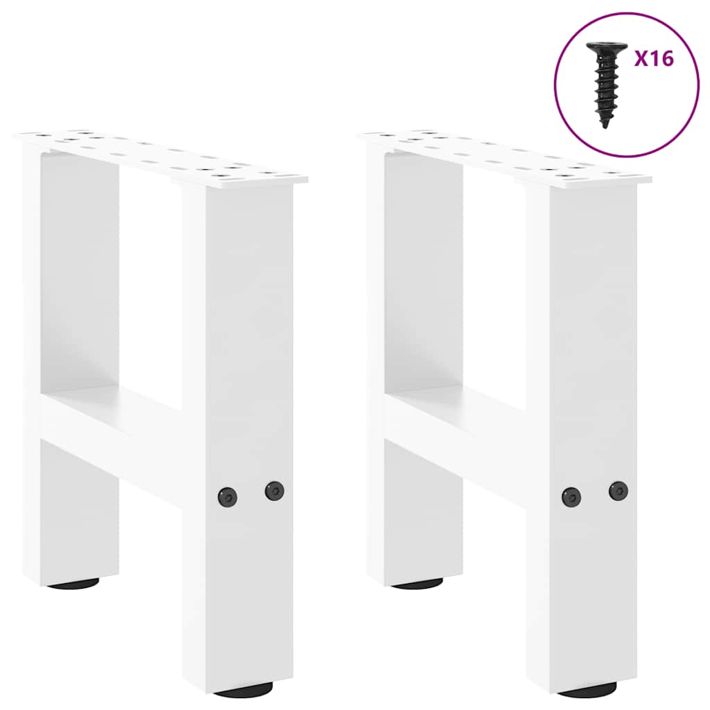 2 db fehér dohányzóasztal láb 30 x (30-31) cm acél