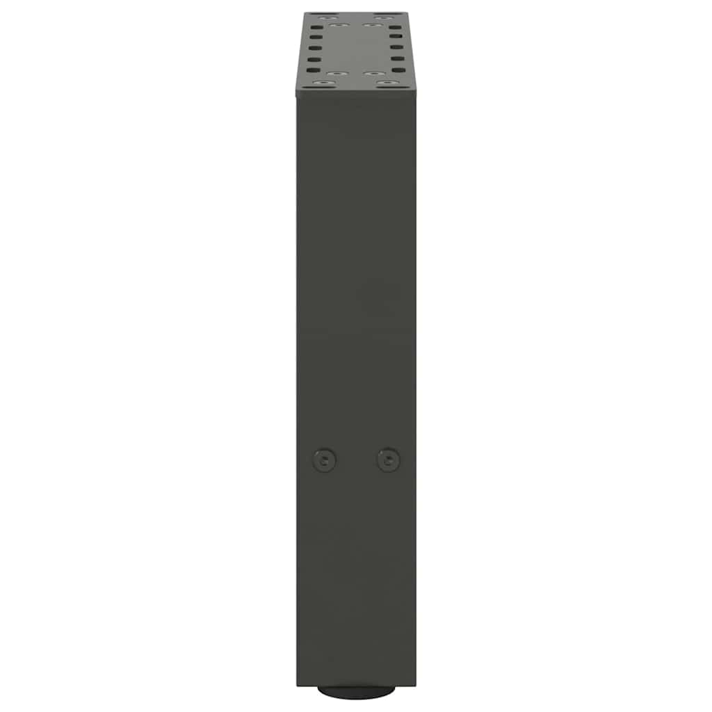 2 db antracitszürke acél dohányzóasztal láb 30x(30-31) cm