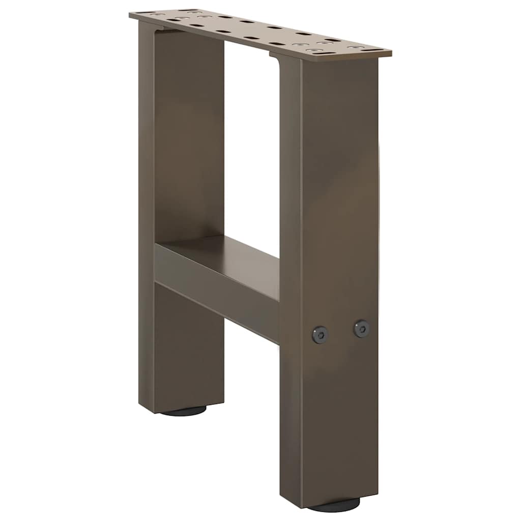 2 db natúr acél dohányzóasztal láb 30 x (30-31) cm acél