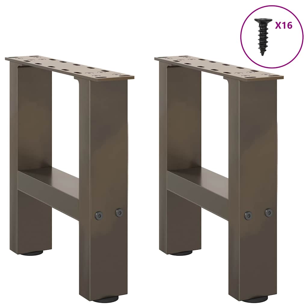 2 db natúr acél dohányzóasztal láb 30 x (30-31) cm acél