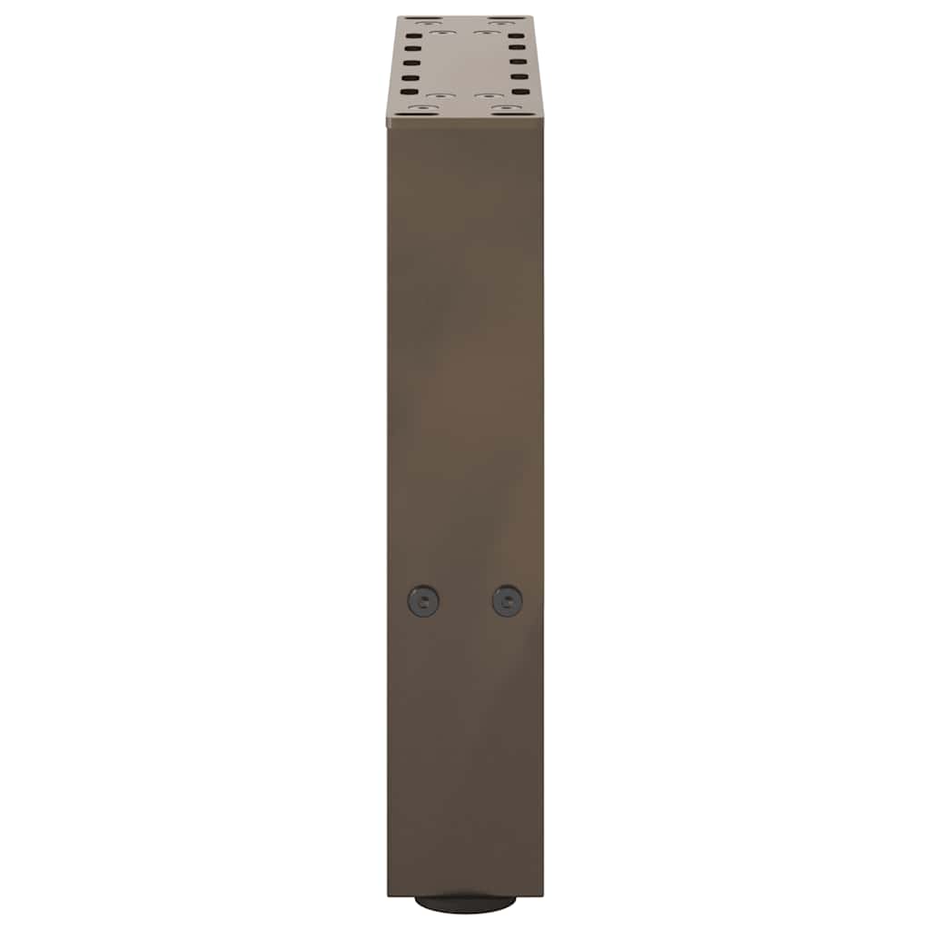 2 db natúr acél dohányzóasztal láb 30 x (30-31) cm acél