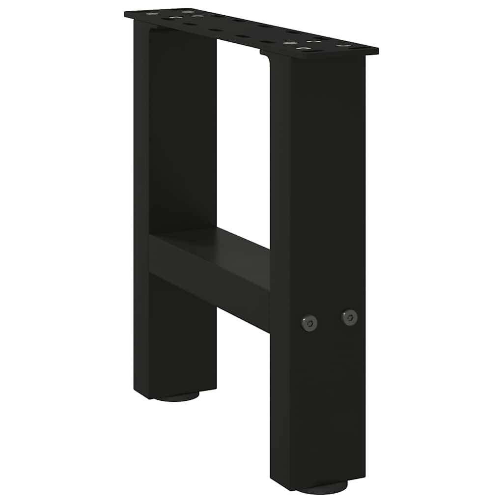 2 db fekete acél dohányzóasztal láb 40 x (30-31) cm