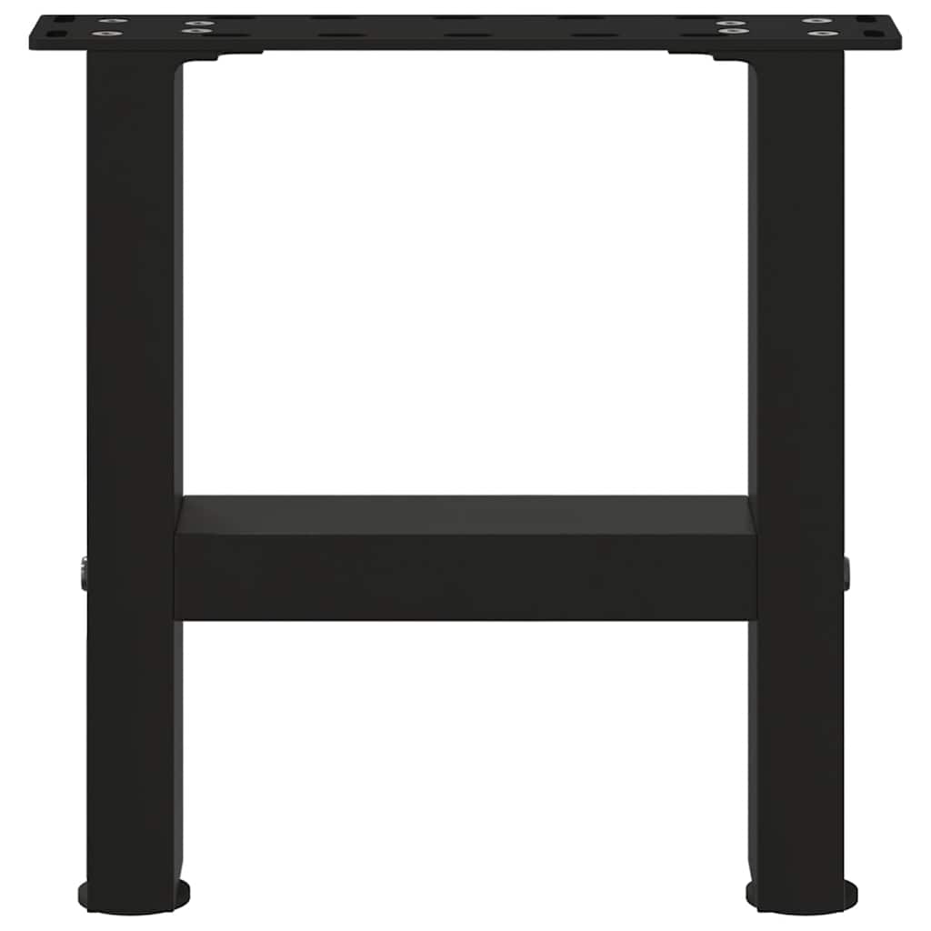 2 db fekete acél dohányzóasztal láb 40 x (30-31) cm