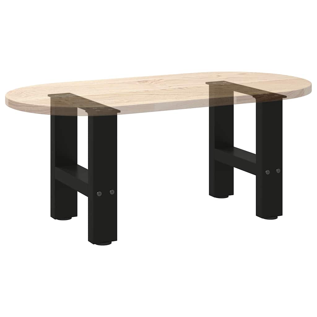 2 db fekete acél dohányzóasztal láb 40 x (30-31) cm