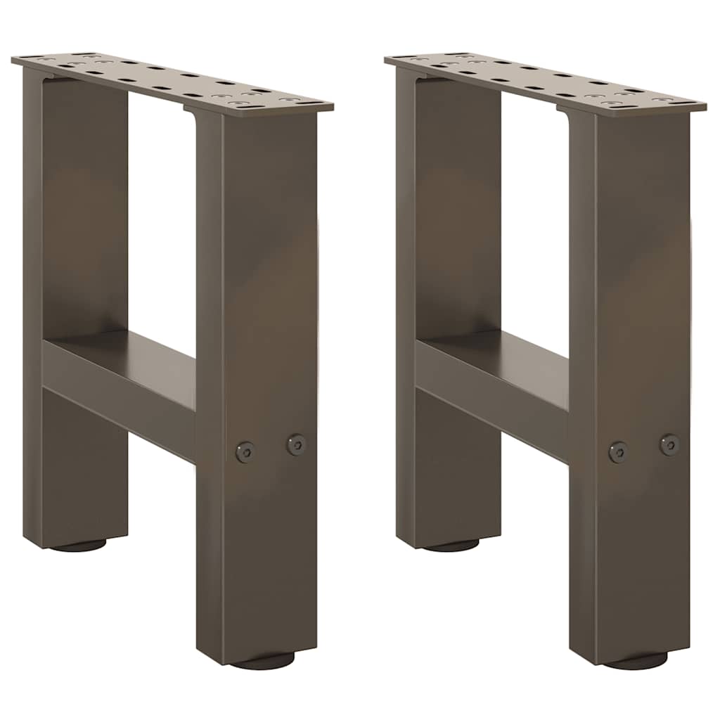 2 db natúr acél dohányzóasztal láb 40 x (30-31) cm acél