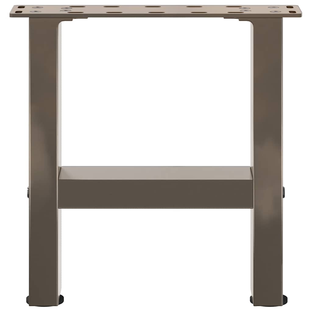 2 db natúr acél dohányzóasztal láb 40 x (30-31) cm acél