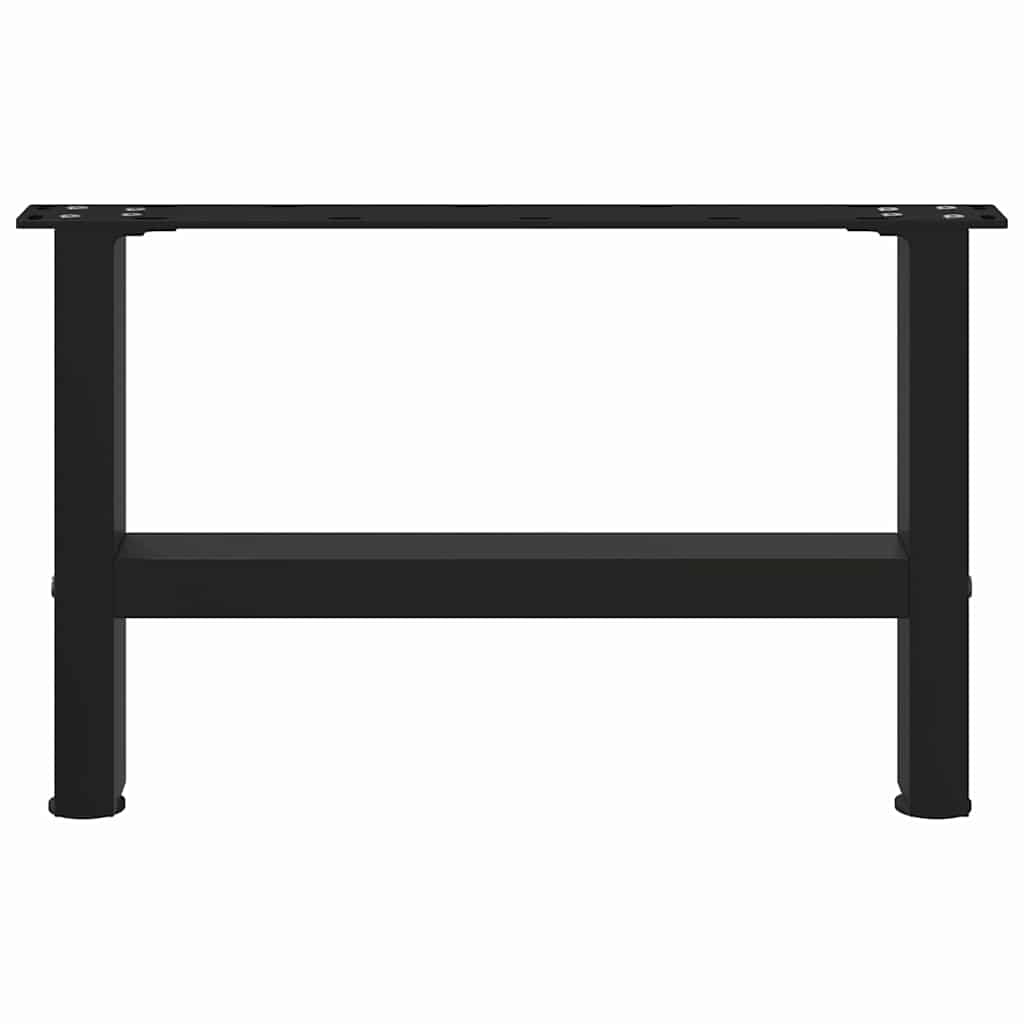 2 db fekete acél dohányzóasztal láb 50 x (30-31) cm