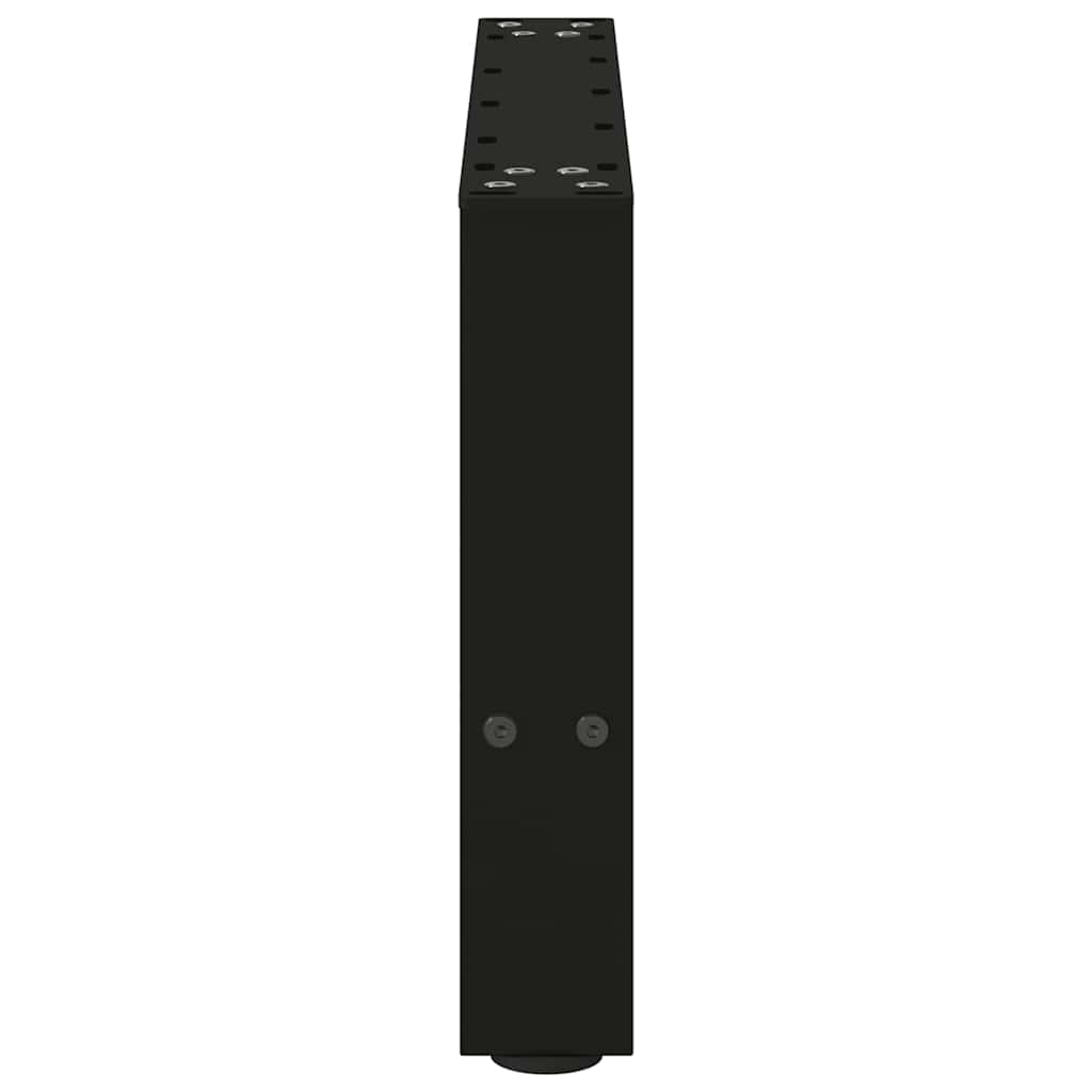2 db fekete acél dohányzóasztal láb 50 x (30-31) cm